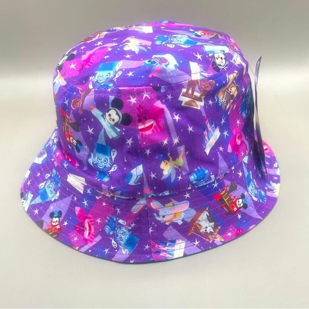 Disney Parks Joey Chou Adult Reversible 2 in 1 Bucket Hat Mickey, Dumbo & Others